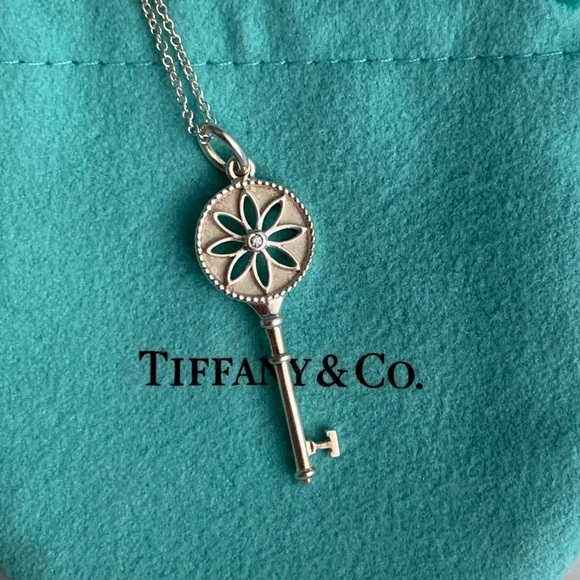 Tiffany Co Daisy Key Necklace 
